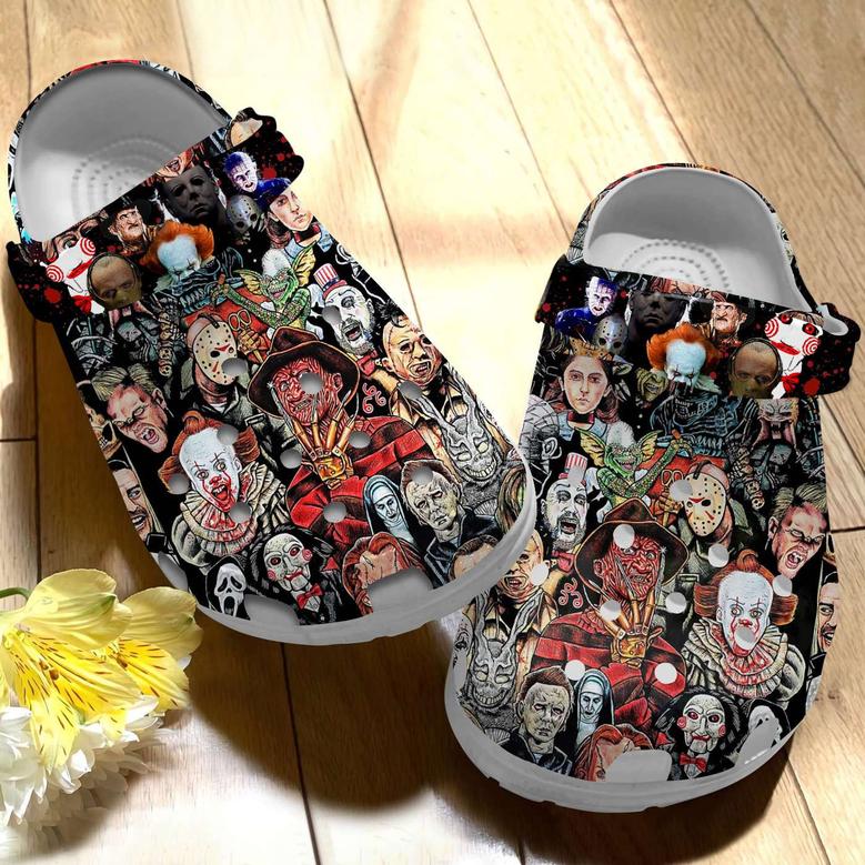 Halloween Just A Girl Who Loves Horror Movies Character Crocband Clogs