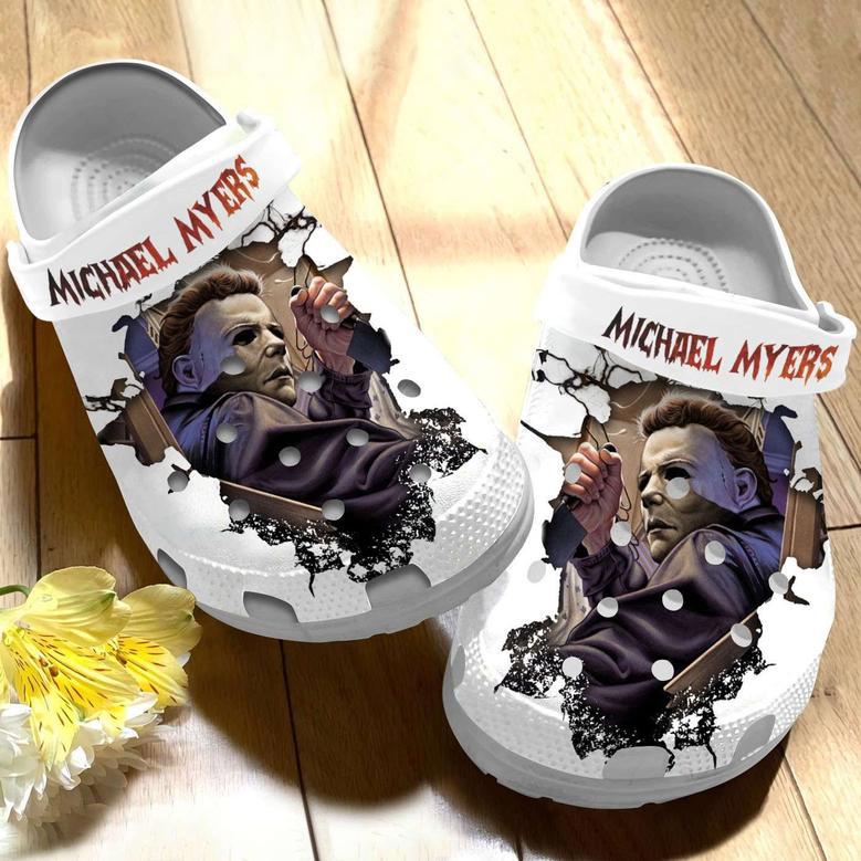 Halloween Michael Myers Crocband Clogs