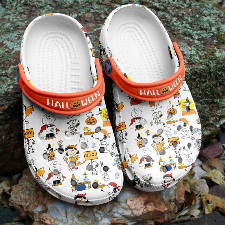 Halloween Snoopy Boo The Peanut Crocband Clogs