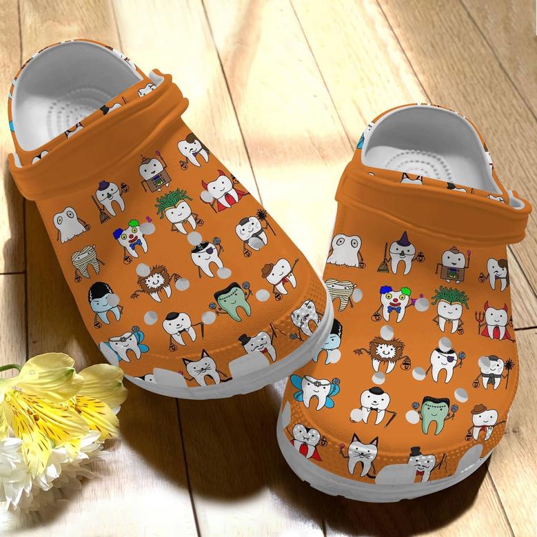 Halloween Teeth Shoes - Need Dentist Clogs Birthday Gift For Kids