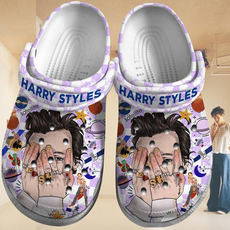 Harry Styles One Direction Band Music Crocs Crocband Clogs Shoes