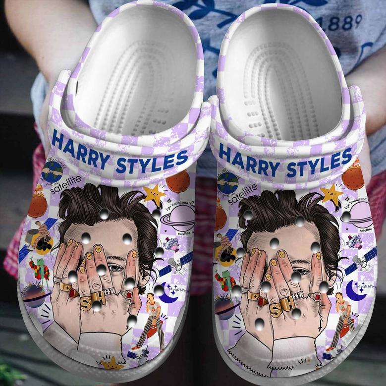 Harry Styles One Direction Band Music Crocs Crocband Clogs Shoes