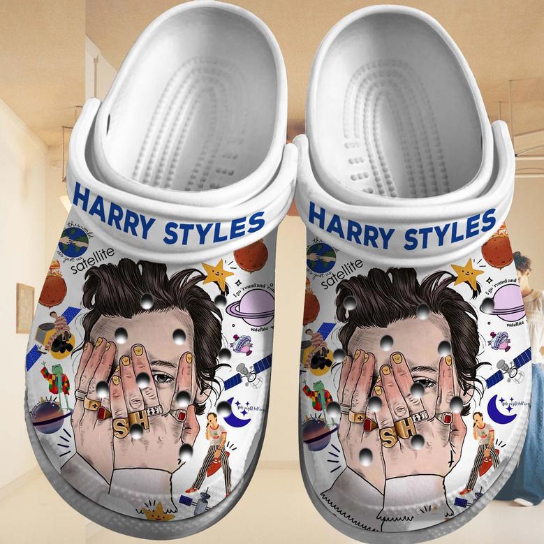 Harry Styles One Direction Band Music Crocs Crocband Clogs Shoes