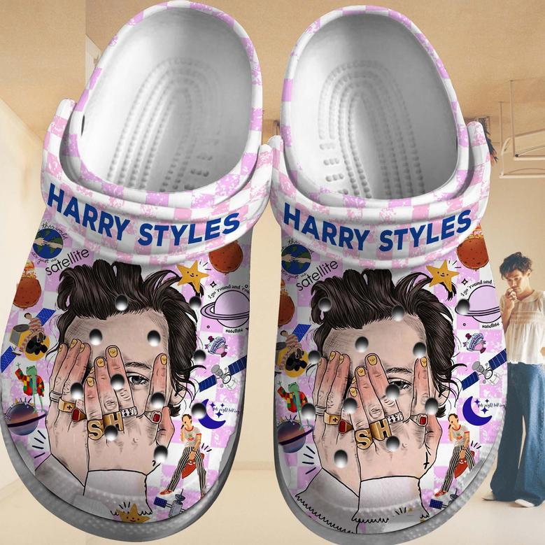 Harry Styles One Direction Band Music Crocs Crocband Clogs Shoes