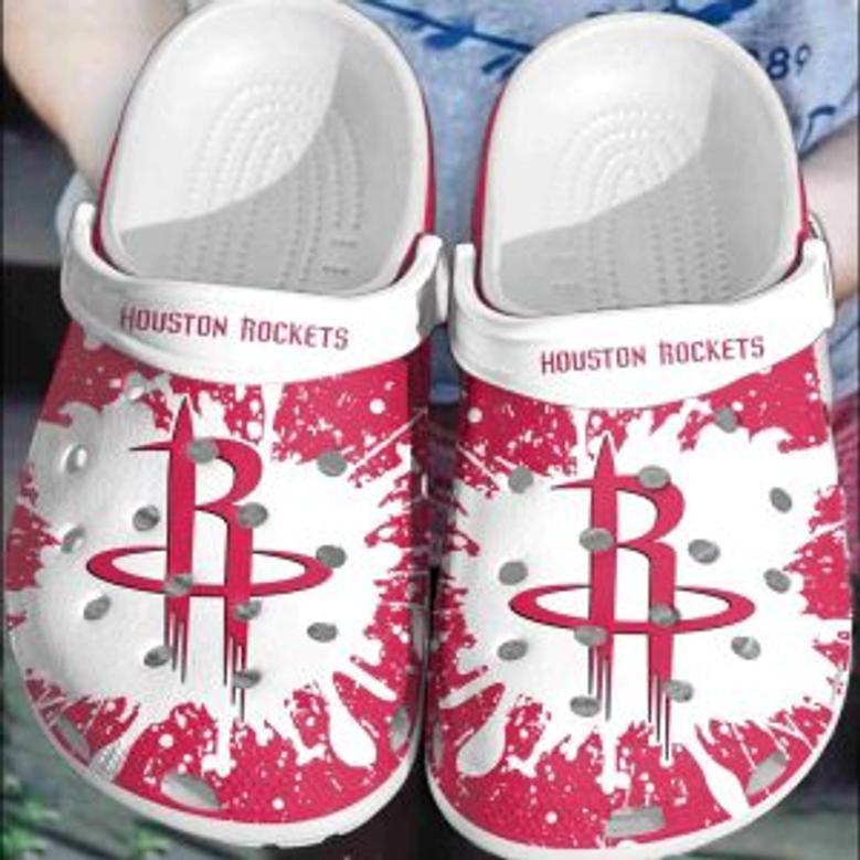 Houston Rockets Basketball Club Crocband Comfortable Shoes Crocs Clogs For Men Women