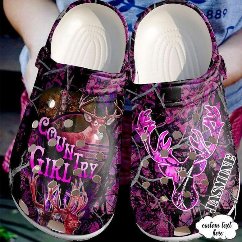 Hunting Personalized Country Girl Classic Clogs Shoes