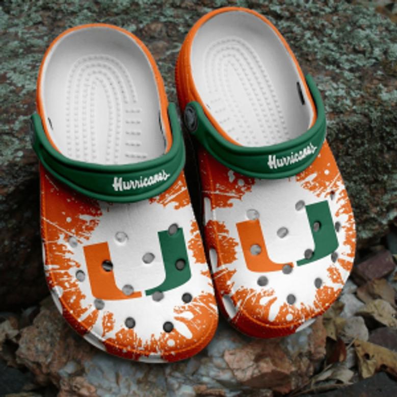 Hurricanes Ncaa Crocs Clogs Crocband Shoes Comfortable For Men Women