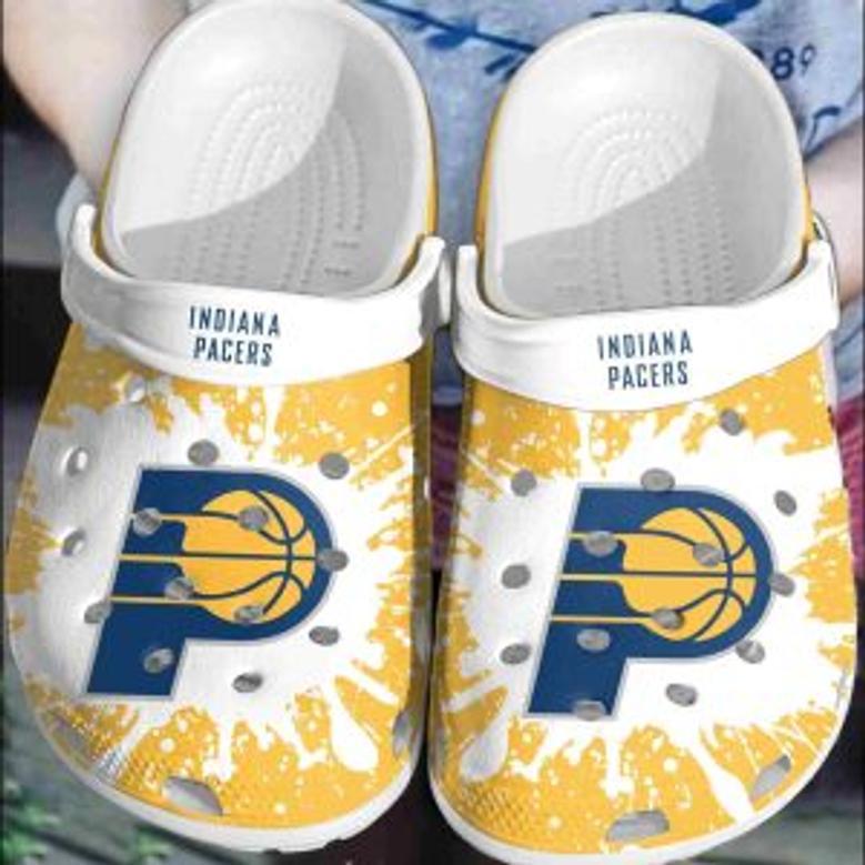 Indiana Pacers Basketball Club Clogs Crocs Shoes Crocband Comfortable For Men Women