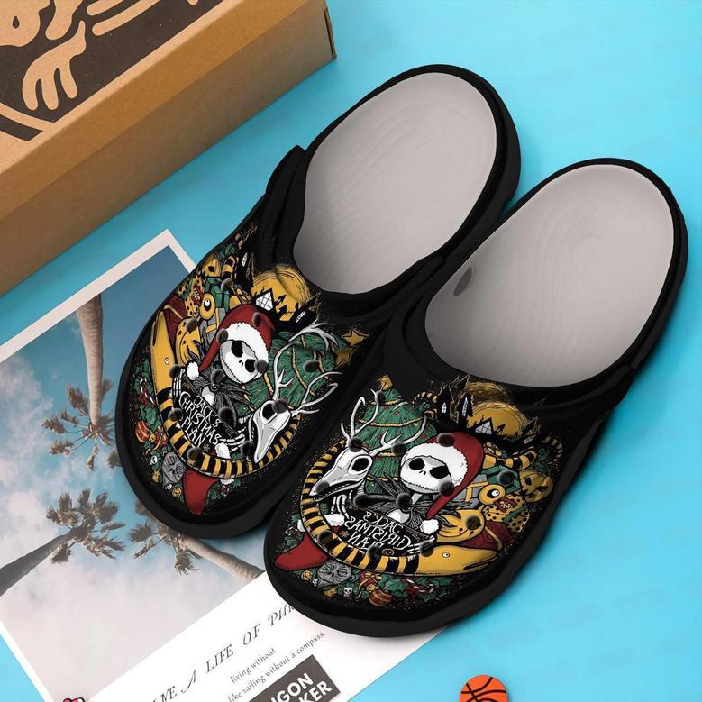 Jacks Christmas Plan Jack Skellington The Nightmare Before Christmas Movie Vangogh Painting Crocband Clogs