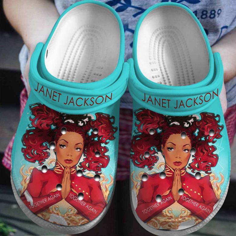 Janet Jackson Singer Music Crocs Crocband Clogs Shoes