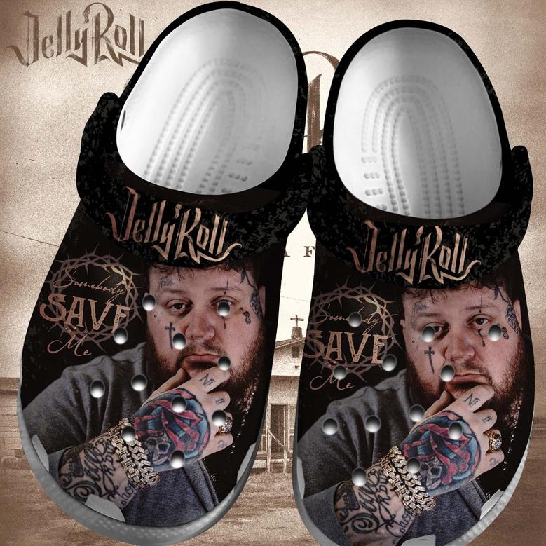 Jelly Roll Singer Music Crocs Crocband Clogs Shoes