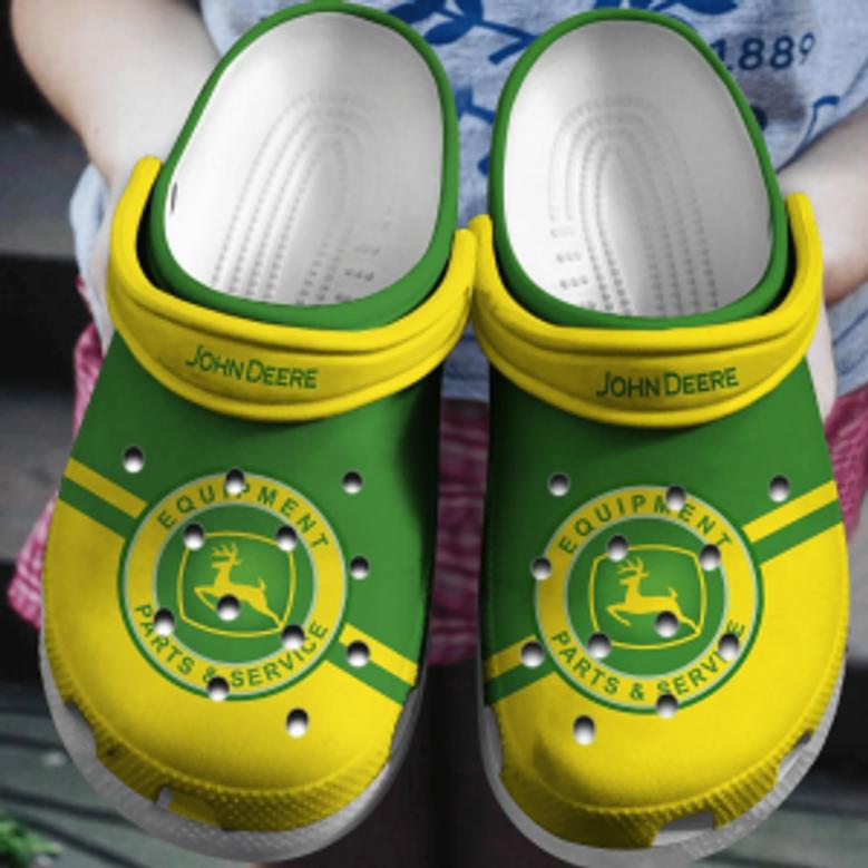 John Deere Crocs Shoes Comfortable Crocband Clogs For Men Women