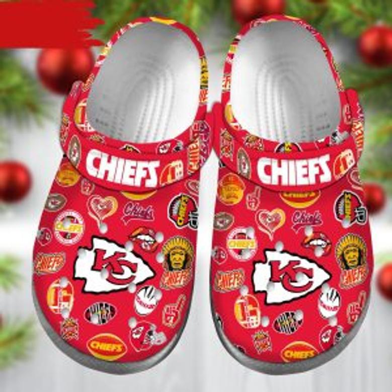 Kansas City Chiefs Nfl Sport Crocs Crocband Clogs Shoes For Men Women And Kids