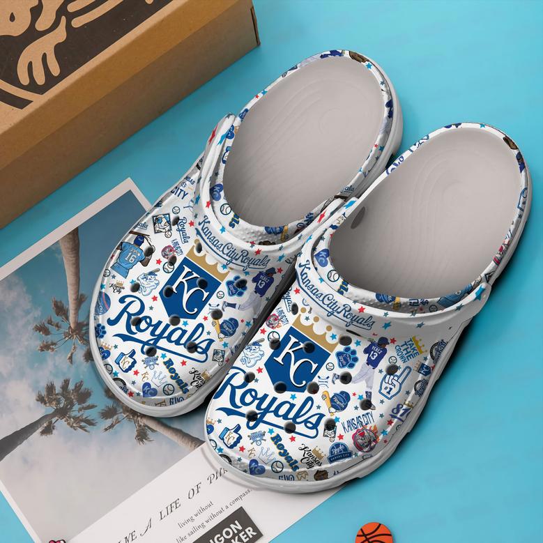 Kansas City Royals Mlb Sport Crocs Crocband Clogs Shoes For Men Women And Kids