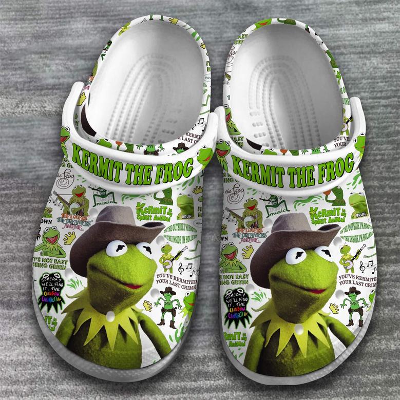Kermit The Frog Cartoon Crocs Crocband Clogs Shoes