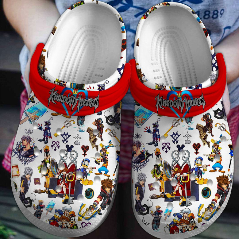 Kingdom Hearts Game Crocs Crocband Clogs Shoes - Monsterry