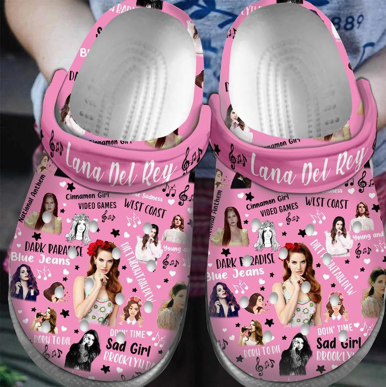 Lana Del Rey Music Crocs Crocband Clogs Shoes For Men Women And Kids