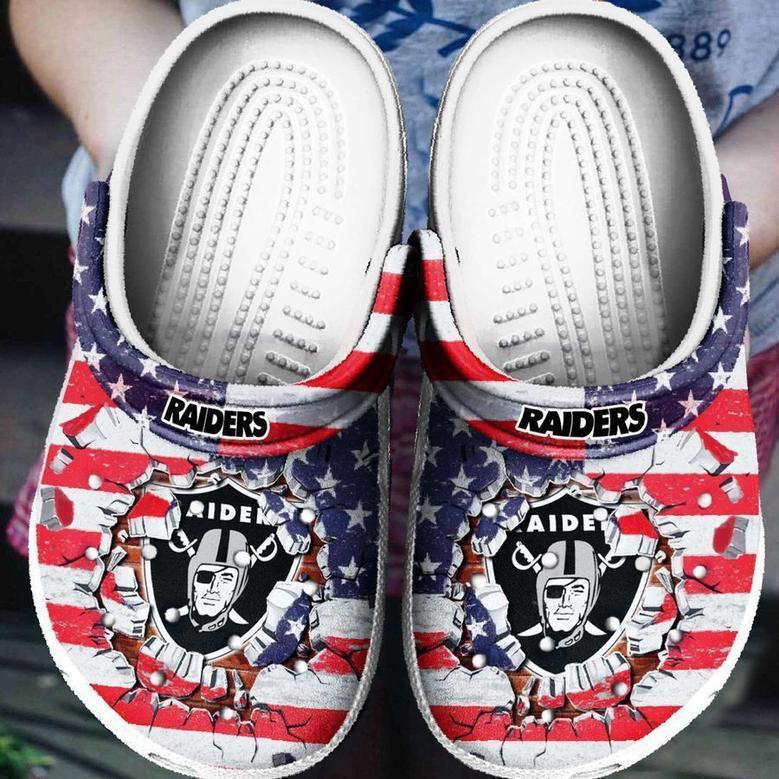 Las Vegas Raiders Clog Shoes