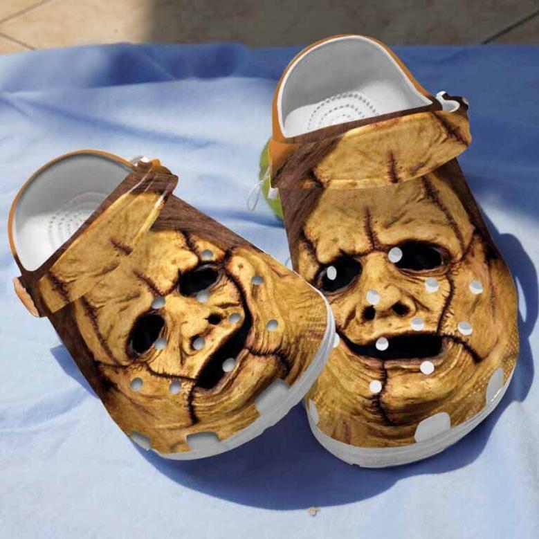 Leatherface Mask Clogs Shoes Halloween Gifts For Men Women