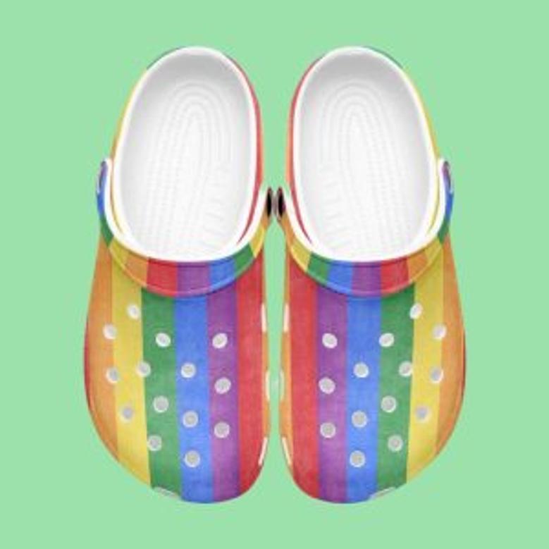 Lgbt Pride Month Crocs Crocband Clogs Shoes Custom Name For Men Women And Kids