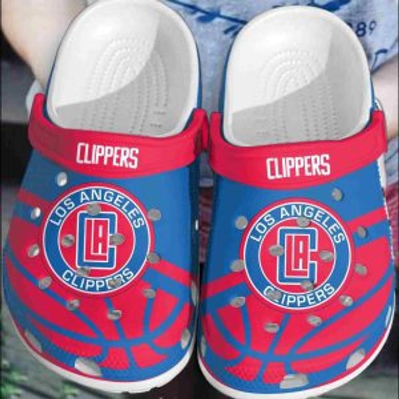 Los Angeles Clippers Basketball Club Clogs Crocband Crocs Comfortable Shoes For Men Women