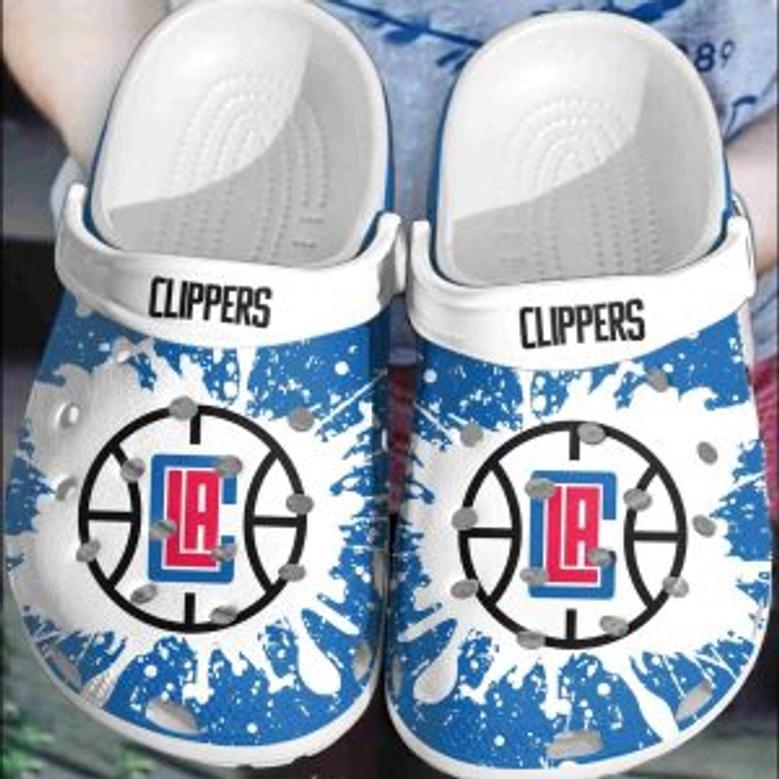 Los Angeles Clippers Basketball Club Clogs Crocband Crocs Shoes Comfortable For Men Women