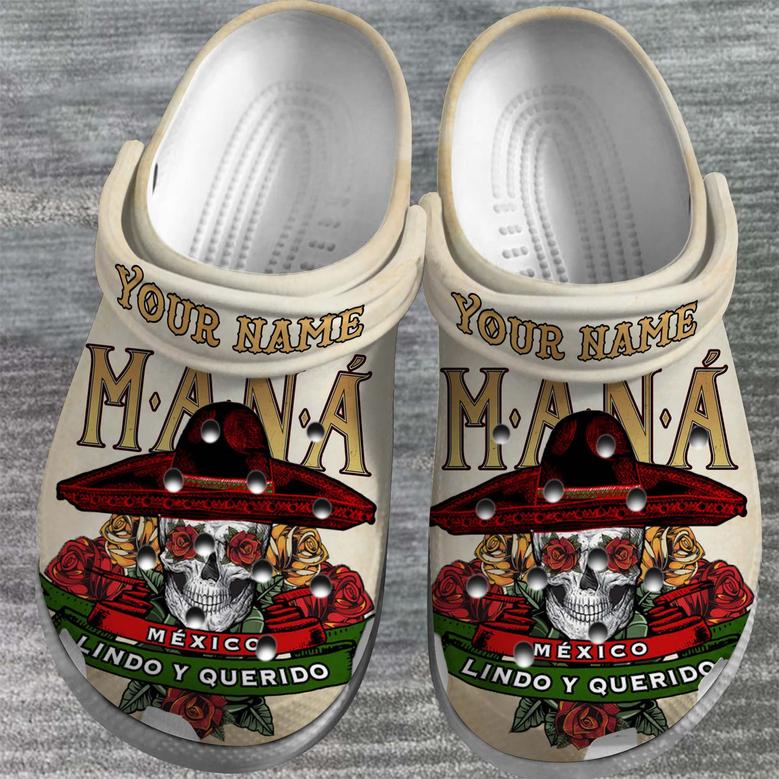 Mana Mexico Lindo Y Querido Music Crocs Crocband Clogs Shoes