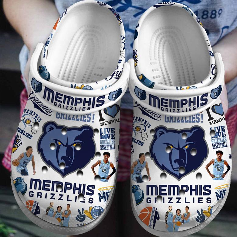 Memphis Grizzlies Nba Basketball Sport Crocs Crocband Clogs Shoes