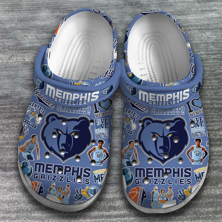 Memphis Grizzlies Nba Basketball Sport Crocs Crocband Clogs Shoes