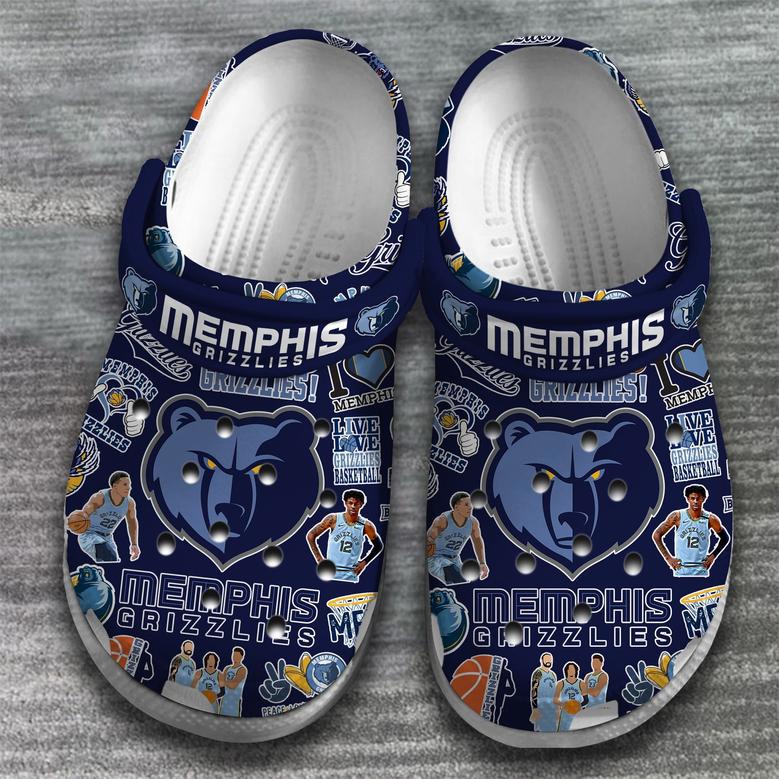 Memphis Grizzlies Nba Basketball Sport Crocs Crocband Clogs Shoes