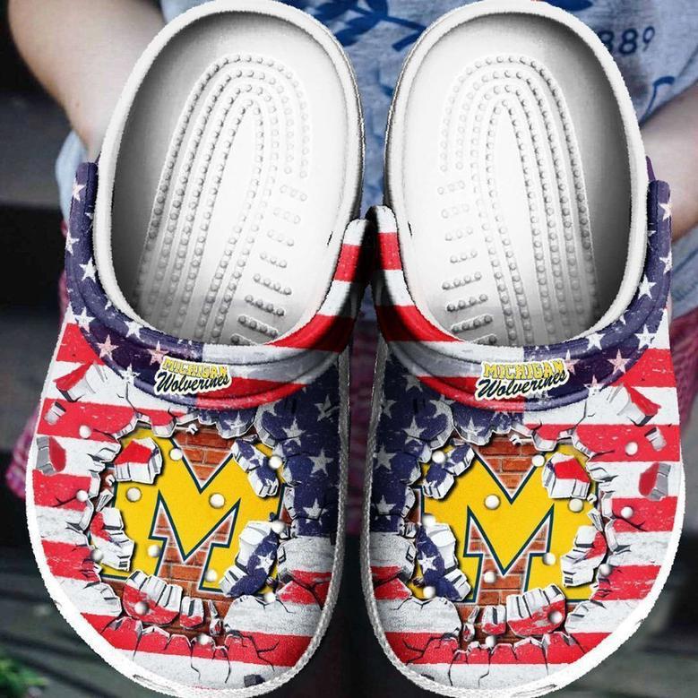 Michigan Wolverines Clog Shoes