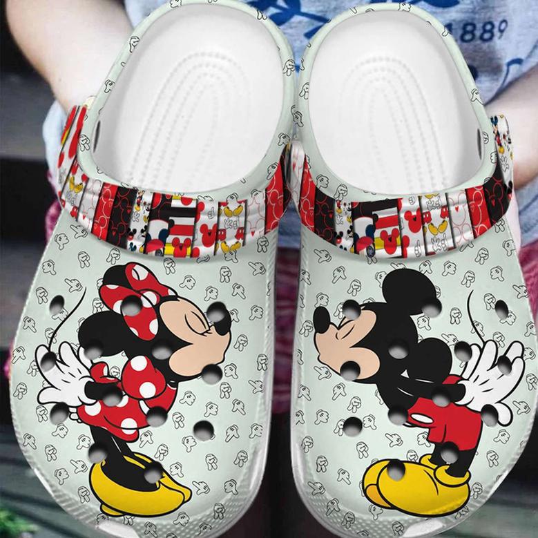 Mickey And Minnie Mouse Crocband Clogs