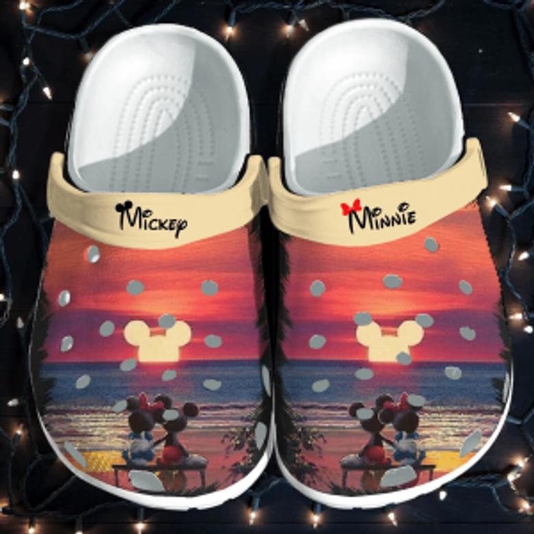 Mickey And Minnie Mouse Crocs Clog Shoes