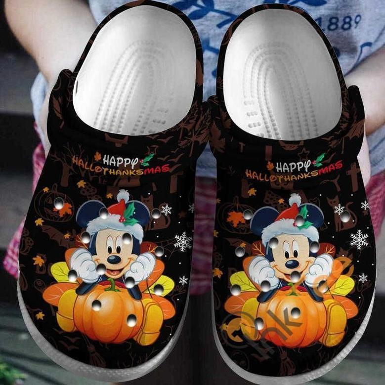 Mickey Mouse Happy Hallothanksmas Clog Shoes