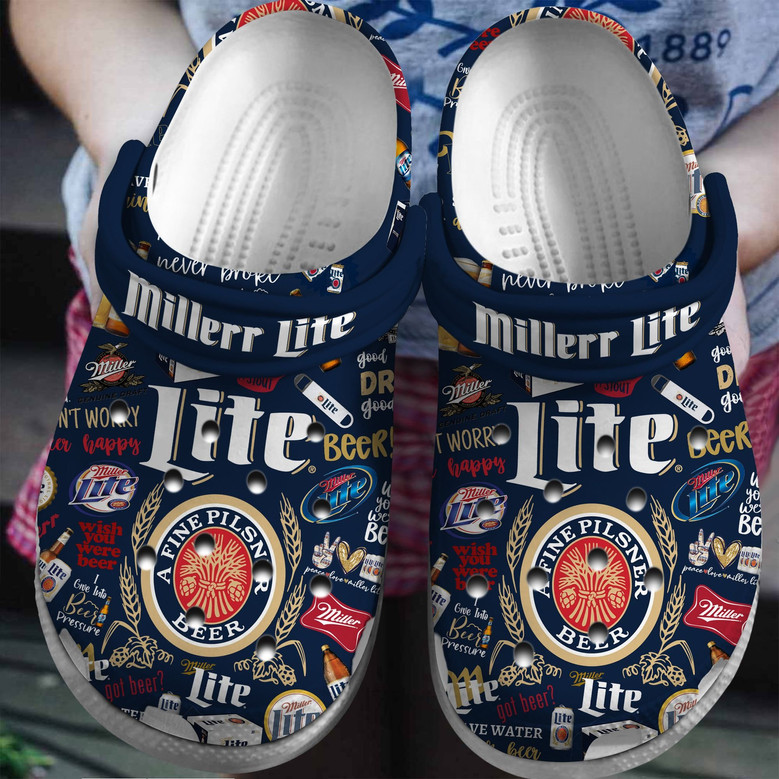 Miller Lite Beer Crocs Crocband Clogs Shoes
