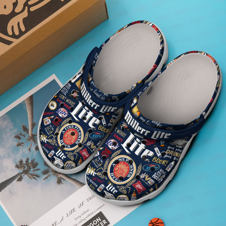 Miller Lite Beer Crocs Crocband Clogs Shoes