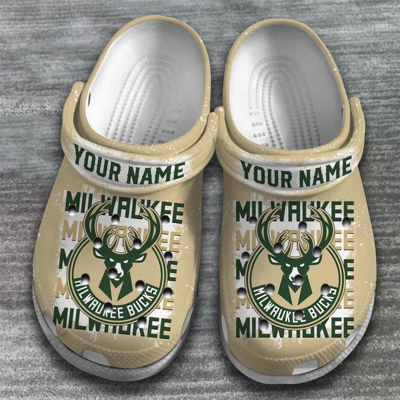 Milwaukee Bucks Nba Basketball Sport Crocs Crocband Clogs Shoes