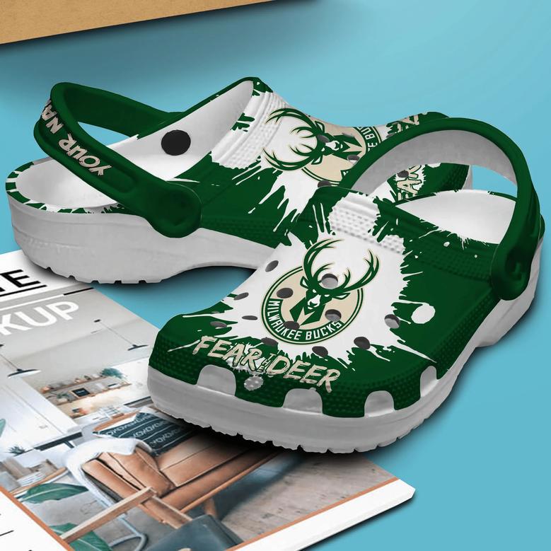 Milwaukee Bucks Nba Sport Crocs Crocband Clogs Shoes