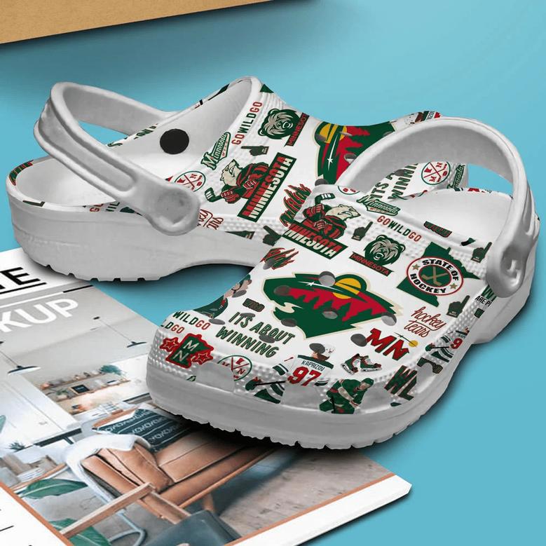 Minnesota Wild
Ice Hockey Team Nhl Sport Crocs Clogs Crocband Shoes