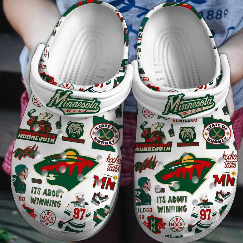 Minnesota Wild
Ice Hockey Team Nhl Sport Crocs Clogs Crocband Shoes