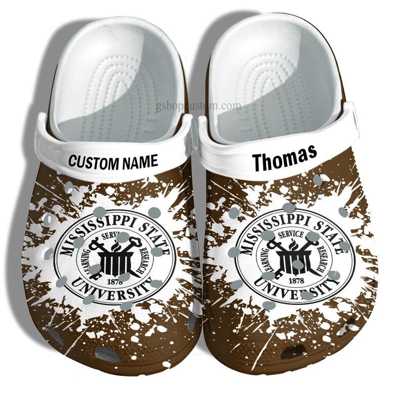 Mississippi State University Graduation Gifts Croc Shoes Customize- Admission Gift Shoes