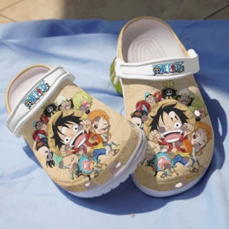 Monkey D.Luffy One Piece Anime Crocs Clogs Shoes Crocband