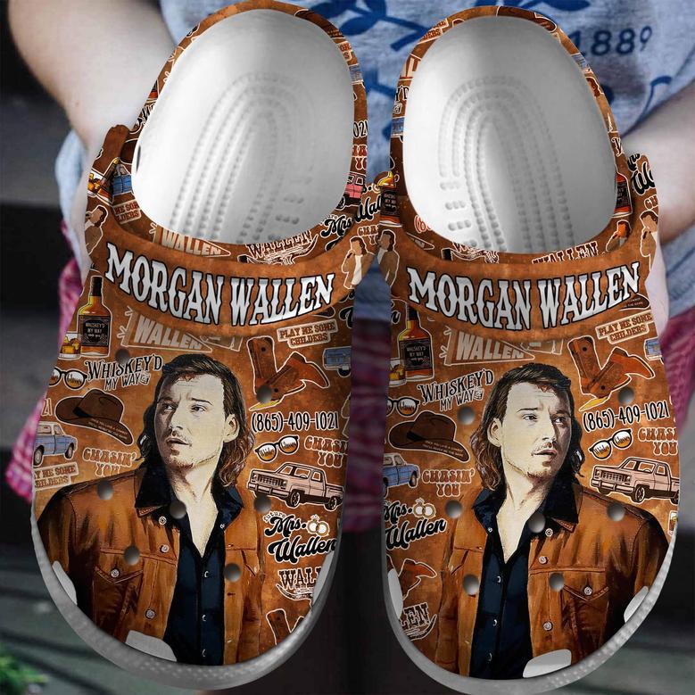 Morgan Wallen Music Crocs Crocband Clogs Shoes