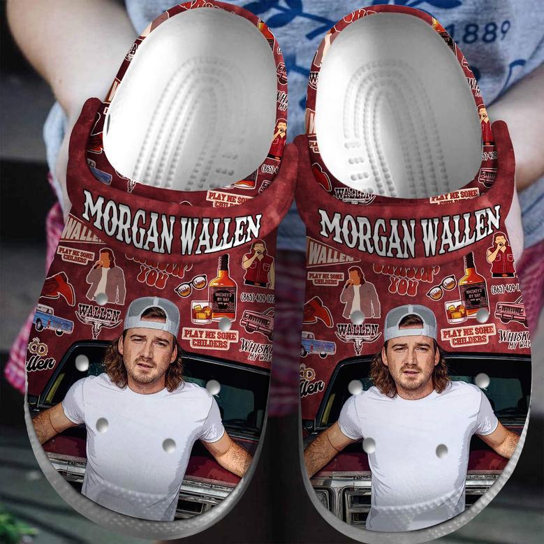 Morgan Wallen Music Crocs Crocband Clogs Shoes