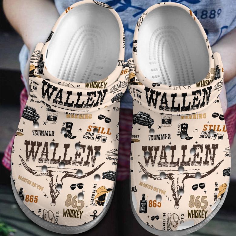 Morgan Wallen Music Crocs Crocband Clogs Shoes