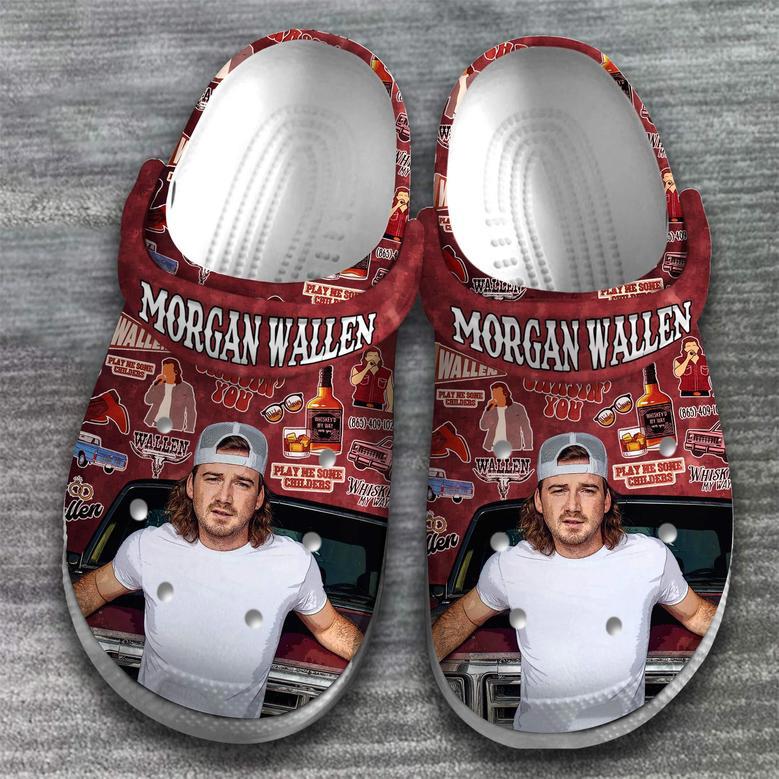 Morgan Wallen Music Crocs Crocband Clogs Shoes