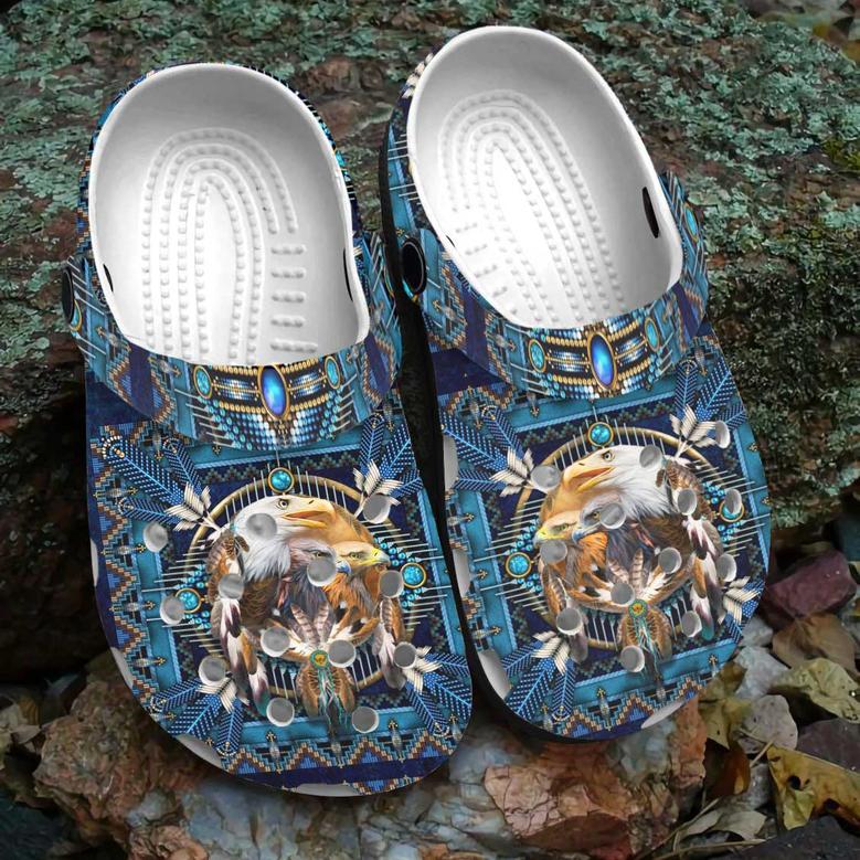 Native American Eagle Crocs For Kid And Adult
