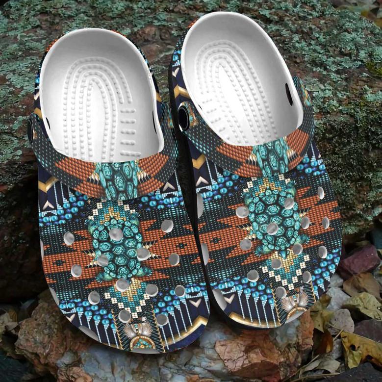 Native American Spirit Turtle Crocs Clog Shoes For Kid And Adult