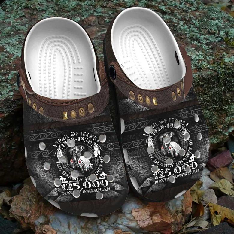 Native American Trail Of Tears 1828-1838 Crocs Clog Shoes For Kid And Adult