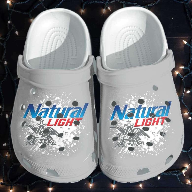 Natural Light Funny Beer Drinking Crocband Clog Shoes